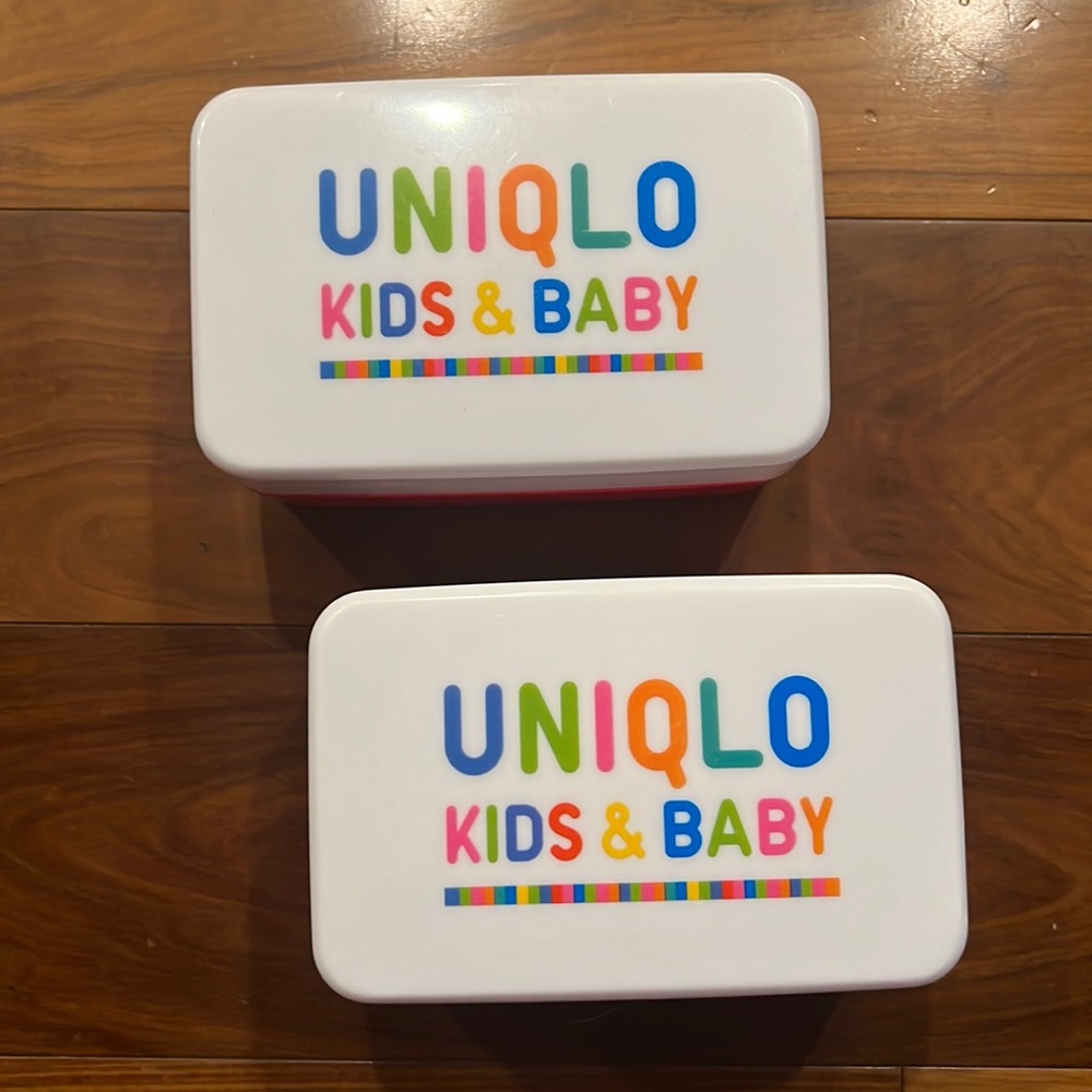 2 Uniqlo kids bento lunchbox